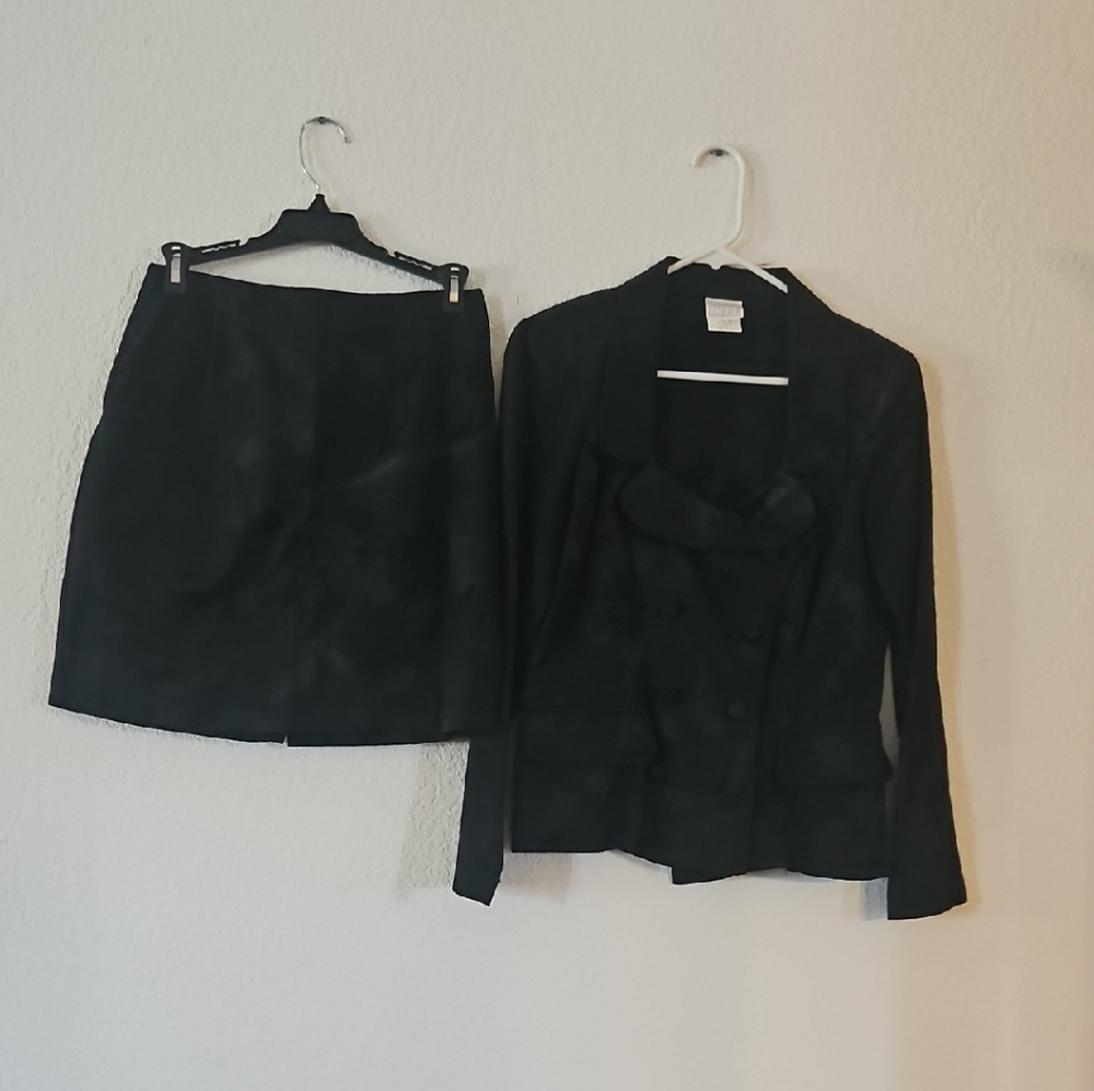 Moda International Classic Black Skirt Set